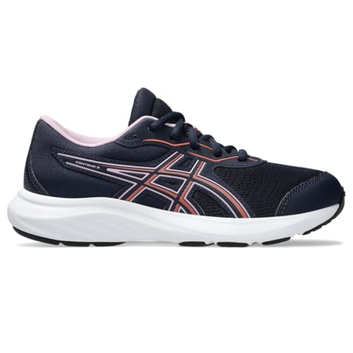 ASICS Kid's Contend 9 Grade School Running Shoes, 7, Midnight/Coral Reef