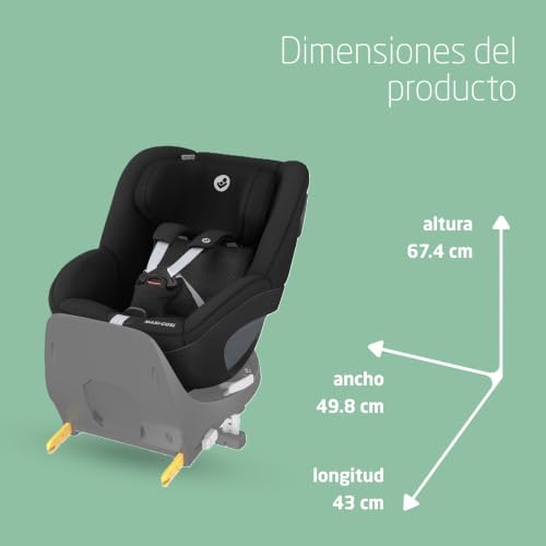 Miniatura 10 de Maxi-Cosi Pearl 360 Silla Coche Bebe I-Size, Silla Coche 360 Giratoria Para Bebé Y Niño Isofix, 3 Meses - 4 Años 61-105 Cm , Climaflow, Arnés De Apertura Y Cierre Fácil, G-Cell, Authentic Black