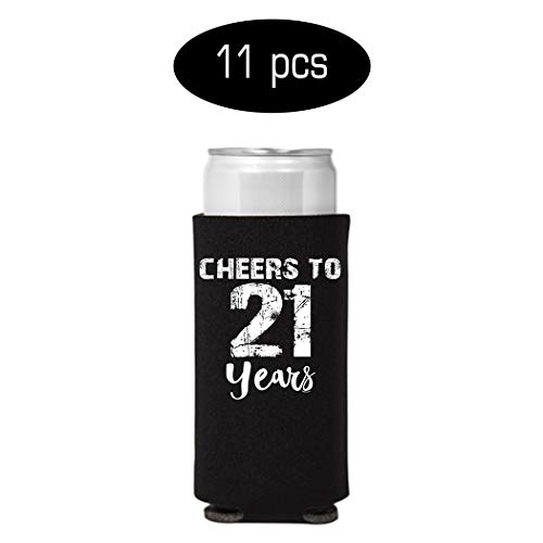 Housse canette 21e anniversaire Veracco isolant thermique boisson