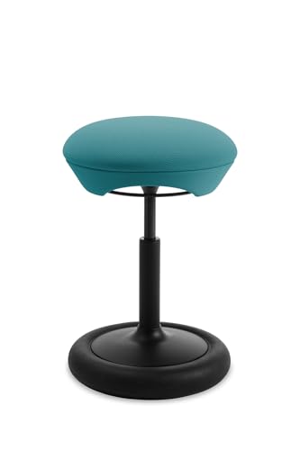 Image of Topstar SITNESS HOP Ergonomic Stool with Three-Dimensional Movement Sitness Technology Made in Germany Colour: Black /Light Petrol