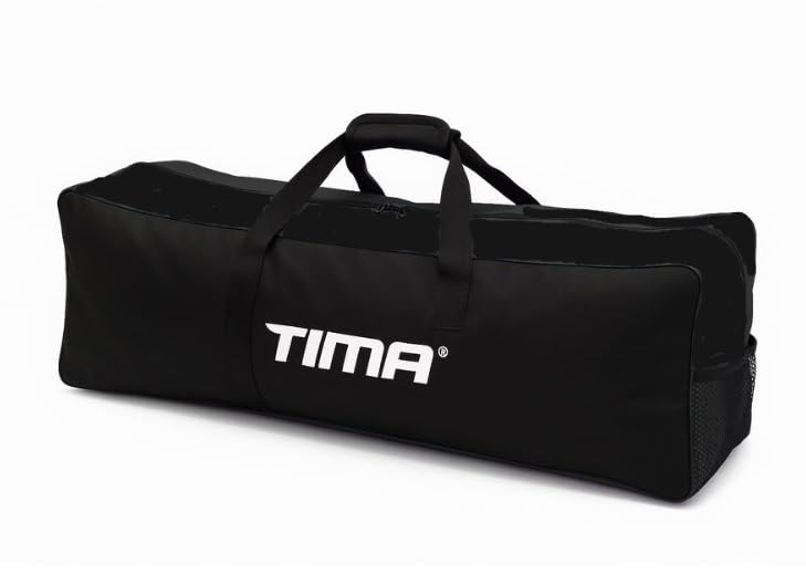 TIMA Polyester, Rayon Team and Individual Cricket Kit Bag (Black)
