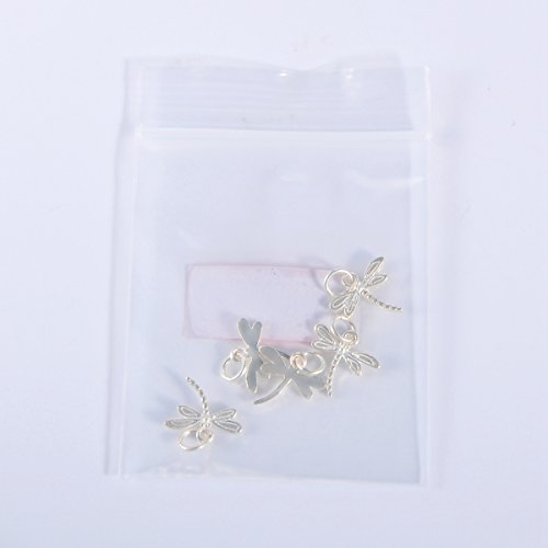 Housweety 5Pcs Sterling Silver Dragonfly Charms For Jewelry Making #TOP2