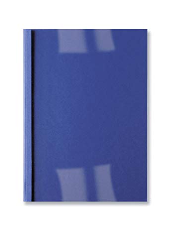 GBC IB451027 - Carpeta térmica IBILEATHER DIN A4 portada PVC 180 micras contraportada símil piel 300 grs 4 mm (caja 100) color azul