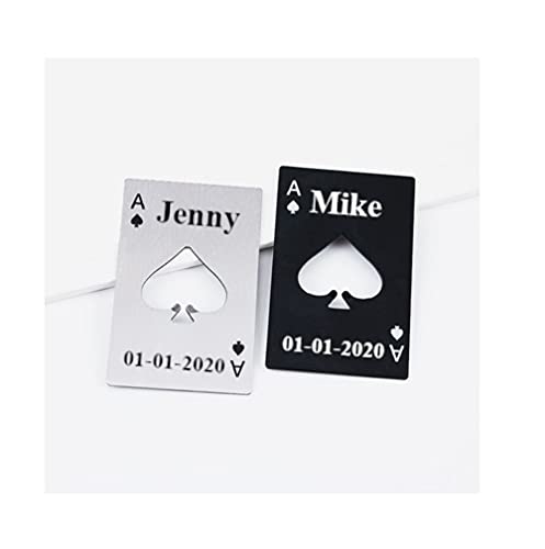 Personalised Name Ace of Spade Bottle Opener