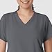 WonderWink W123 Women’s Basic V-Neck Scrub Top — Pewter, Large