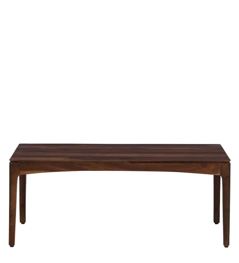 Image of DRIFTINGWOOD Sheesham Wood Rectangle Liana Center Coffee Table for Living Room | Solid Wood Sofa Centre Table Without Storage for Home & Office | Brown Finish