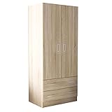 armadio ikea aneboda 2 ante ✅Design moderno Milani Home s.r.l.s. Armadio Due Ante di Design spazioso in Legno Moderno 180x52x80 h