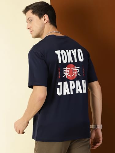 Image of Thomas Scott Men's | Graphic | Half Sleeve | Oversized Fit | 100% Cotton | Crew Collar | Casual Tshirt