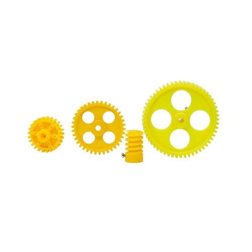 A.D TECH 4pcs Yellow Plastic Gear 56 Tooth + 38 Tooth + 26 Tooth + 6 Tooth Combo (YELLOW)