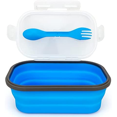 Lunbengo 1000ml Collapsible Silicone Lunch Box Cover
