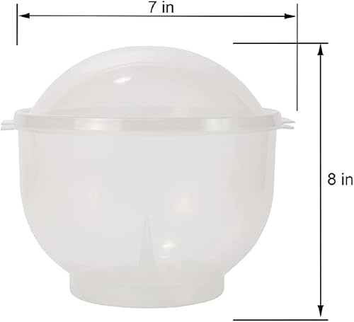 Miniatura 5 de WalterDrake Lechuga KeeperTM - Contenedor de ensalada crujiente de lechuga mantiene tus ensaladas y verduras frescas y frescas - 7 x 8 pulgadas