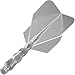 Viper Diamond Core Integrated Dart Flight & Shaft System - Precision Darting Accessory with Tough Polymers for Enhanced Performance, Set of 3, Short Shaft, Standard No6 Flight, Clear