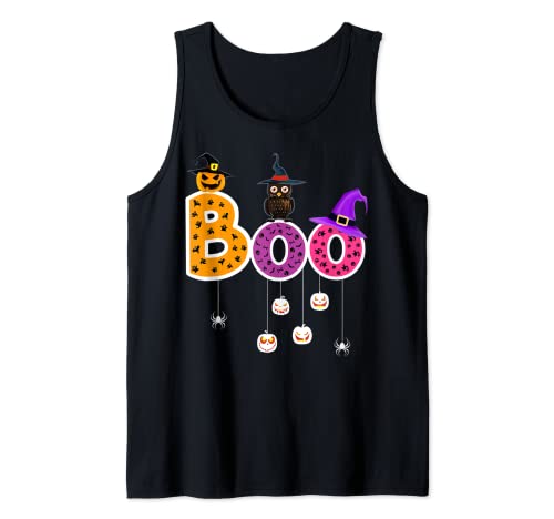 Halloween Shirt Witch Gift Boo Women Men Boys Children Canotta