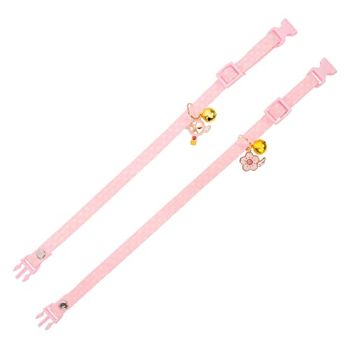 Collares de gato minkissy con cadena ajustable de algodón para perros pequeños pack de 4 4