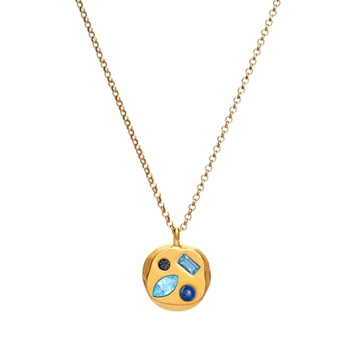 Birthdate 14k Gold Necklace for Women, The December Thirtieth Pendant - 16-20in Adjustable 14 Karat Gold Chain with Lobster Clasp - Cadenas de Oro 14k Puro Para Mujer, Ladies Jewelry Birthstone