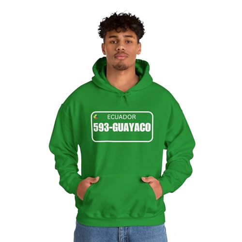 Sweat Ecuador Guayaco vert unisexe pull à capuche souvenir équatorien