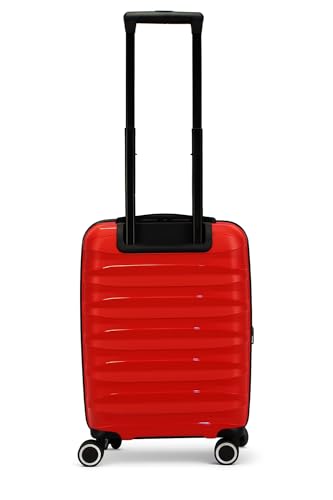 World Traveler Dejuno Motley 20-Inch Carry-On Lightweight Hardside Expandable Spinner Luggage - Red4