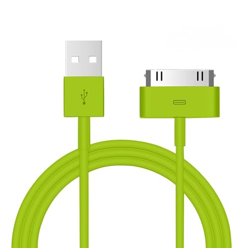 1 câble de charge et de synchronisation USB Peak Power 30 broches de 1 m – Compatible avec iPod Nano, Touch, Classic, Video, iPhone 3G/3GS/4/4S et iPad 1/2/3 (vert)