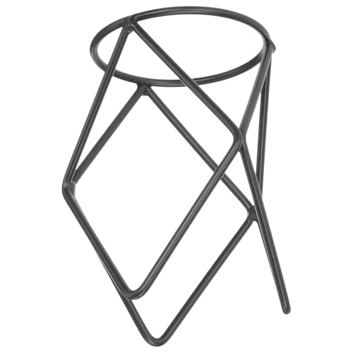 EPIGEIST Soporte Metálico Geométrico para Bolas de Cristal Pequeño Base Decorativa para Exhibir Bolas de Cristal y Jarrones de Vidrio Adecuado para Decoración Minimalista de Escritorio y