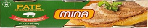 Mina Paté de Hígado de Cerdo, 3 x 80g
