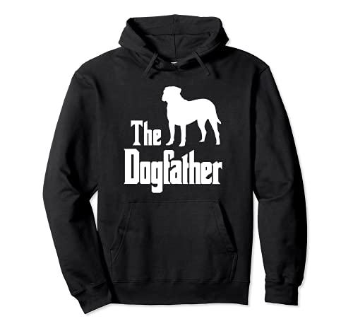 The Dogfather - funny dog gift, funny Bull Mastiff Pullover Hoodie, Black