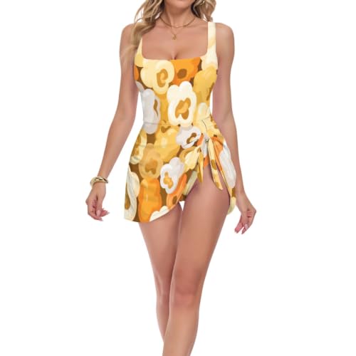 Robe de bain taille haute pour masquer les complexes et galber le ventre avec élégance