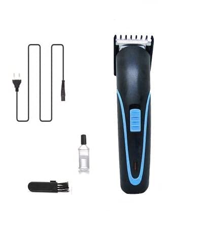 JYSUPER 8802 Rechargeable Cordless Body And Head Trimmer With Lithium-Ion Battery, Stainless Steel Blade, 3 Length Settings for Both Men And Women (Blue)