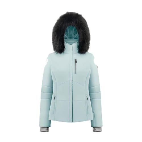 Veste de ski Poivre Blanc extensible et imperméable modèle femme bleu