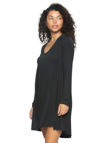 Felina Modal Tank Chemise And Wrap - Womens Loungewear, Posh Pajama Sets For Women - Lounge Set2