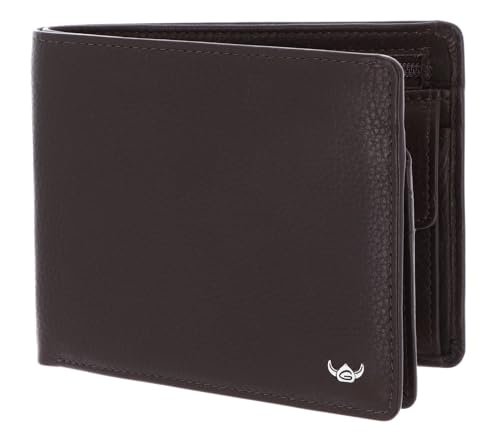 Porte-monnaie Golden Head Capri protégez vos cartes bancaires avec ce cuir RFID marron foncé