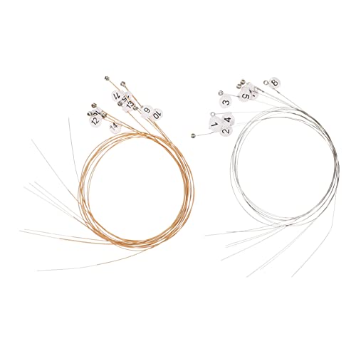 COSMEVIVI Lyre Strings Full Set 16pcs Lap Harp Music Harp Parts Replacement Strings Kit