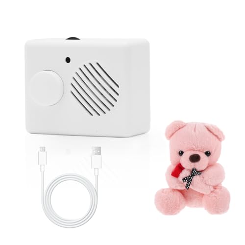 RANJIMA Módulo de voz para peluche y oso de peluche con función de grabación, 360 segundos, dictáfono para animales de peluche, grabación de voz personalizada, mini caja de voz, módulo de sonido para