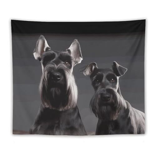 Tapiz de pared de Schnauzer FCTVSKLN, decora paredes vacías sin esfuerzo y sin obras
