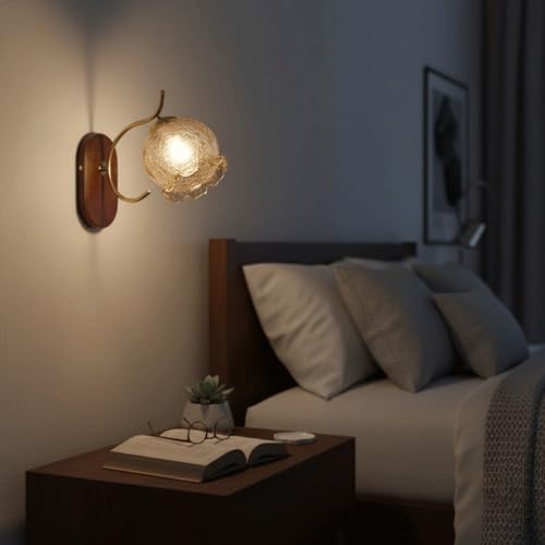 Aplique de pared de lirio para iluminar dormitorios oscuros con estilo francés 8