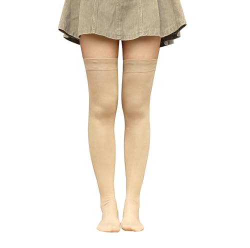 Image of Bestjybt Women Thigh High Socks Cotton Warm Long Over Knee High Stockings