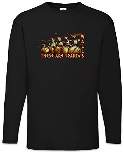 T-Shirt à Manches Longues These are Sparta's Walls en Textile Premium Résistant