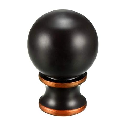 Lamp Finial, 1-1/2 Inch Oil Rubbed Bronze Steel Ball Knob Lamp Shade Finial Decoration Accessories Cover
