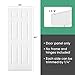 BARNSMITH 30x80 in Raised 6-Panel Textured White Primed Molded Door Slab, Classic Style Paintable Hollow Core Interior Door Panel, for Pocket, Swing, Sliding Door, Durable and Lightweight