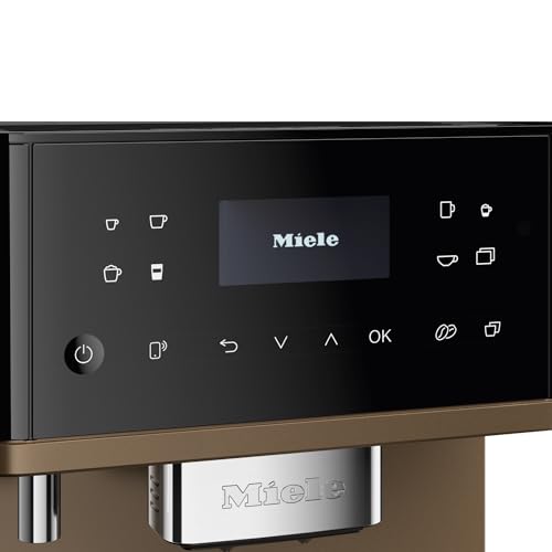 Image of Miele CM 6360 MilkPerfection Automatic Coffee Machine - OneTouch for Two, AromaticSystem, 8 individual profiles, DoubleShot, WiFi-compatible, LED lighting, in Obsidian Black BronzePearl Finish