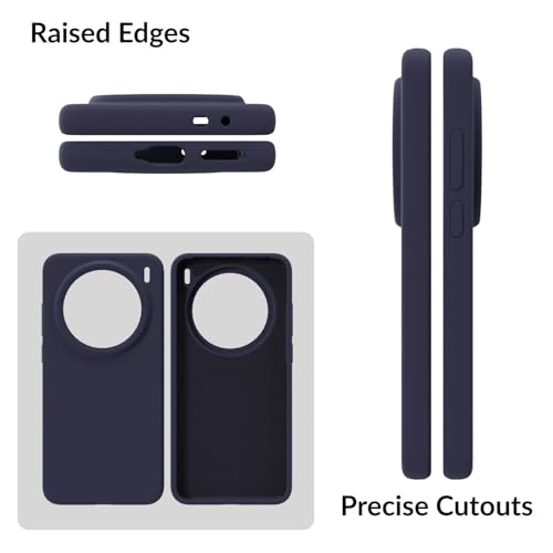 Image of SPRIG Compatible with Vivo X200 5G Premium SilkTone Back Cover Drop Tested Shock Proof Mobile Case for Men, Women, Boys and Girls with Camera Protection (Midnight Blue)