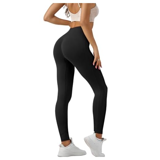Lishang Leggins Deportivos Mujer Push Up Mallas Mujer Deporte Cintura Alta Mallas Deportivas Conjunto Fitness para Gym Entrenamiento Yoga Jogging E Negro M