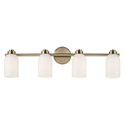 Image of Kichler Shae 4-Light Bathroom Vanity Light, Champagne Bronze