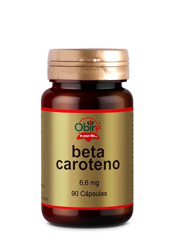 Obire | Beta-Caroteno 6,6 mg | 90 Perlas | Suplemento Alimenticio con Vitamina A | Cuidado de la Piel y la Visión