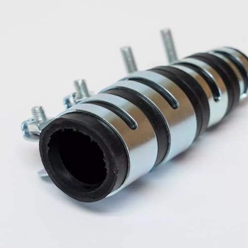 Jotekonoby Dishwasher to Garbage Disposal Drain Adapter with 4 Spring Clamps – Rubber Hose Connector for Dishwasher Waste Disposal Units Leak-proof Fit 9.2 X 3.5 Cm Black