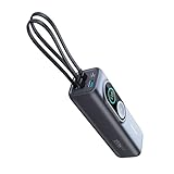 Keydo Laptop Power Bank 24000mAh Caricatore Portatile, con Tre Porte USB C da 100W Ricarica Multi-Dispositivo, Cavi Integrati, per iPhone 17 Pro Max/Serie 16-12, MacBook, Samsung (Nero)