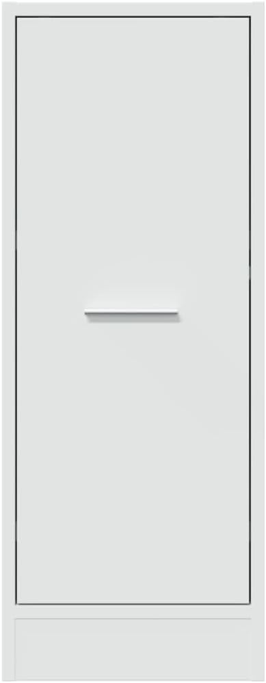 Easy Assembly Engineered Wood Apothecary Cabinet with Five Drawers and a Shelf in Smooth White Finish