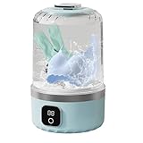 Nkmifeg Lavadora portátil, lavadora recargable compacta para ropa de bebé, ahorra espacio, dispositivo de limpieza de ropa para apartamento, hotel, camping, viajes, viajes de negocios