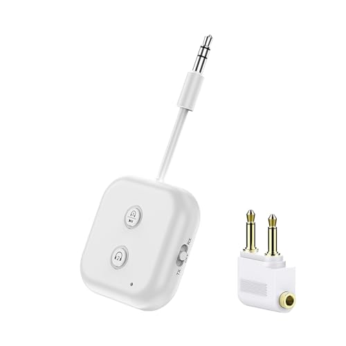 Upgraded Bluetooth 5.4 Transmitter Receiver, USB-C Bluetooth Audio Adapter for Airplane TV Car Gym...