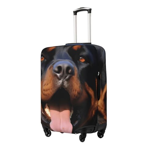 Dog Wallpaper Print Luggage Suitcase Covers Elastic Washable Luggage Protector Luggage Covers For Suitcase2