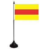 100 % Polyester Tischflagge Baden ohne Wappen Fahne Flagge Tischfahne 10 x 15 cm